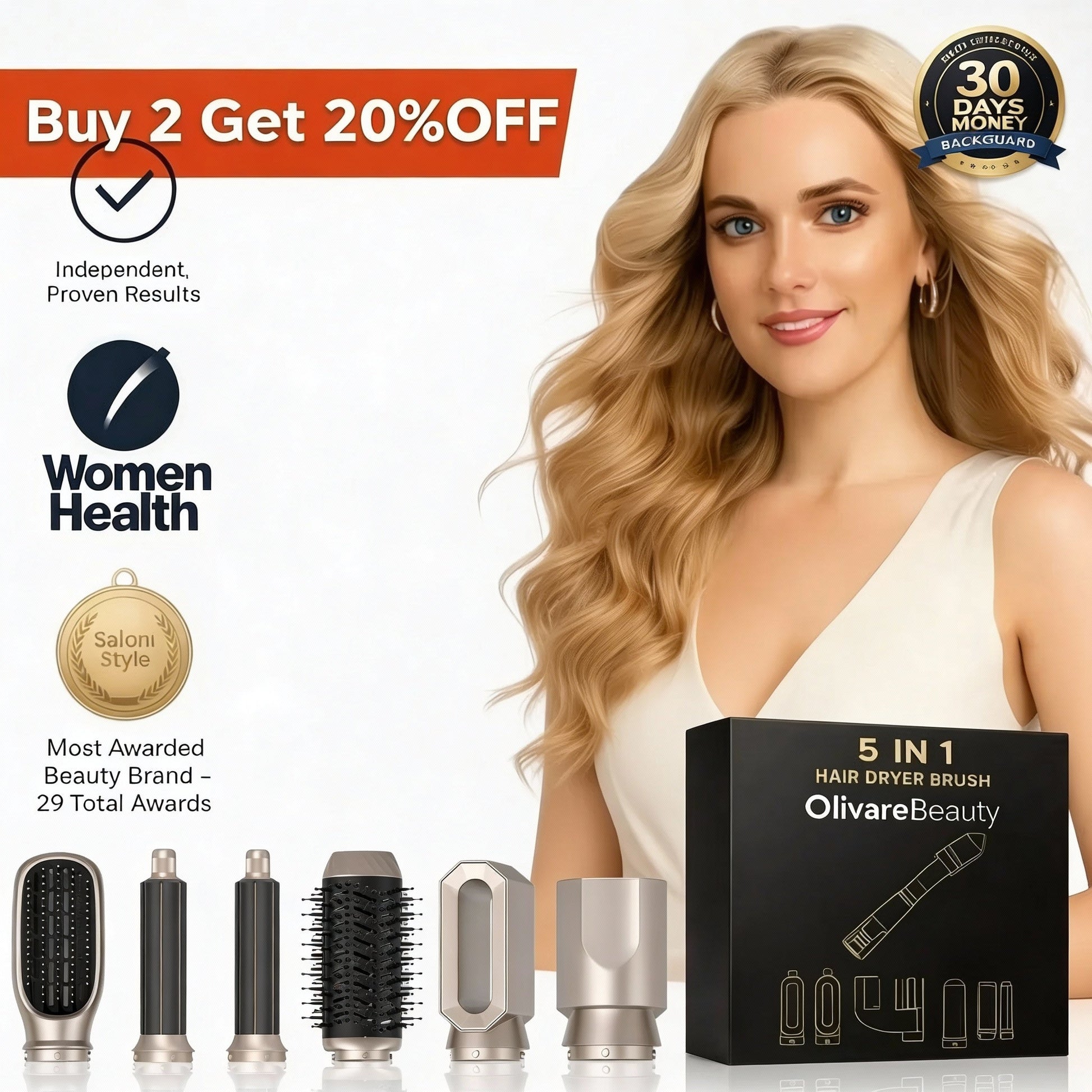 5 in 1 Hair Styler OLIVAREBEAUTY.STORE